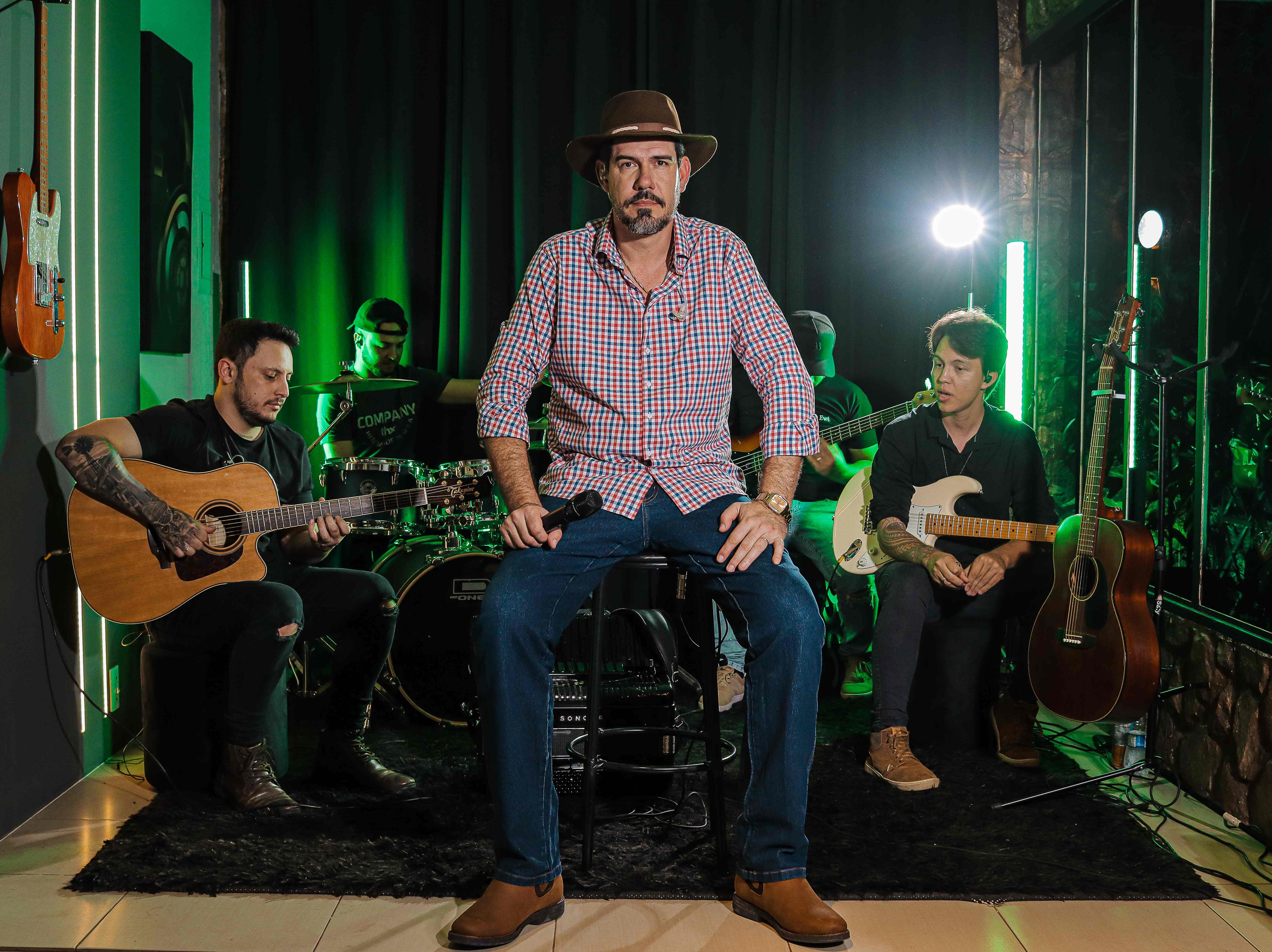 Joao Bruto com a banda